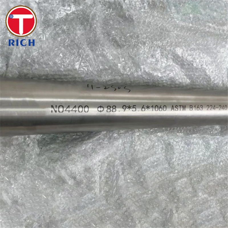 ASTM B165 モネル400 縫合のない鋼管 ニッケル銅合金 UNS N04400 自動車用縫合のない鋼管