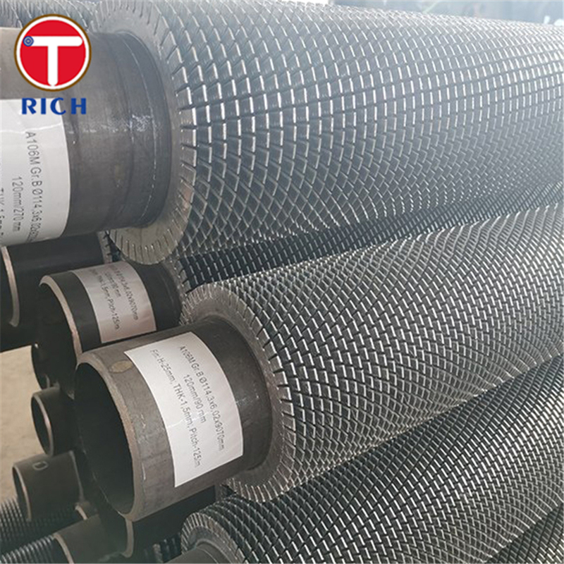 高熱伝達効率と強力なフィン接合を備えた工業用熱交換器用スパイラルフィンチューブ