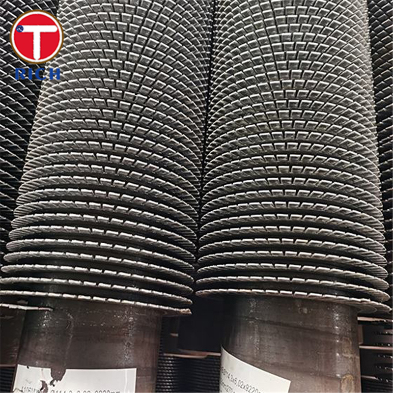 高熱伝達効率と強力なフィン接合を備えた工業用熱交換器用スパイラルフィンチューブ