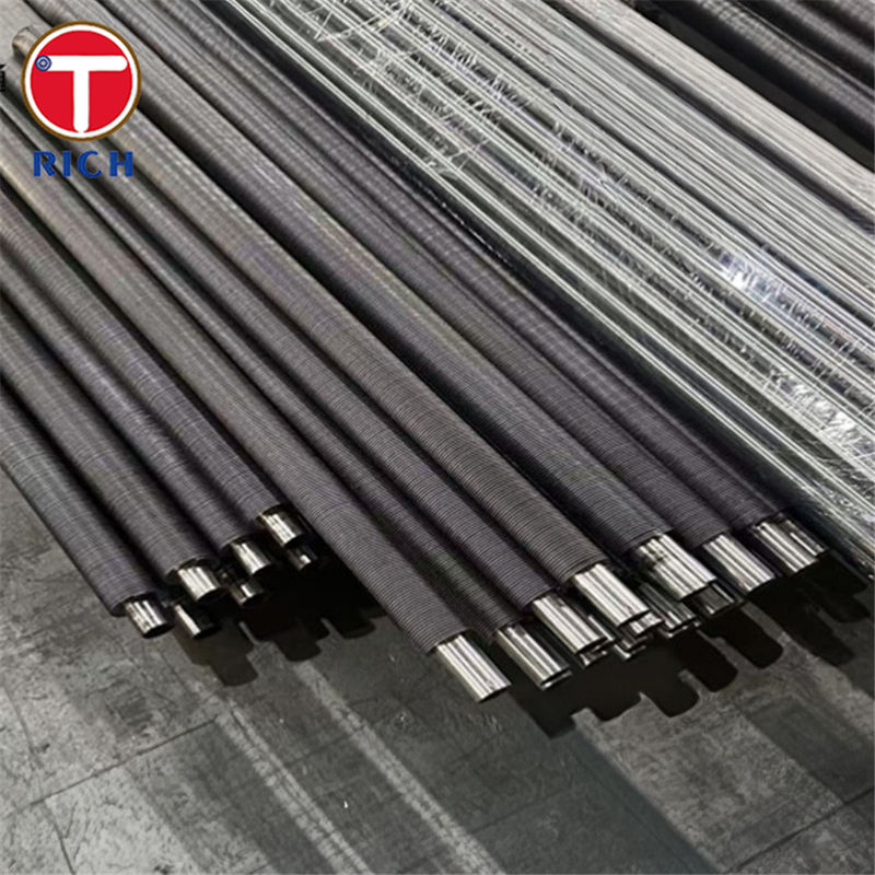 高効率の空気熱交換器のための合金鋼螺旋回形無縫Lフィンチューブ